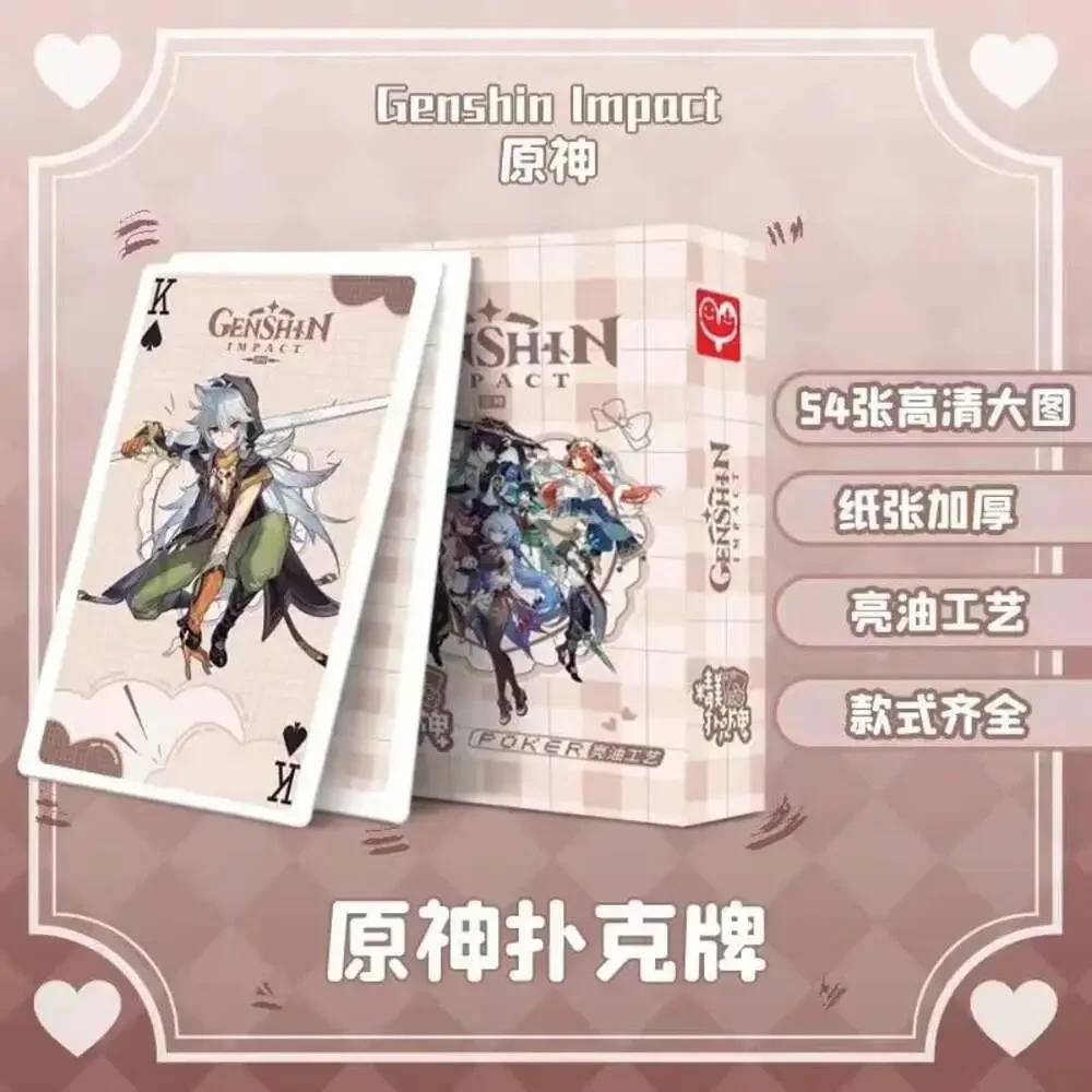 Us seller Anime Poker Board Games Playing Cards Genshin Impact Demon Slayer Juju